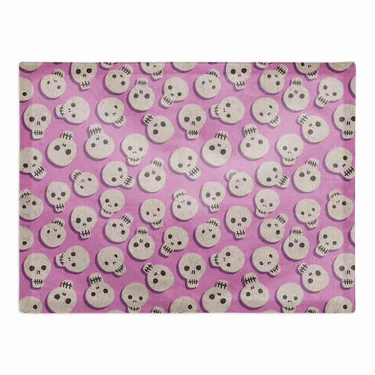 Pinky Skull Pattern Poly Twill Placemat